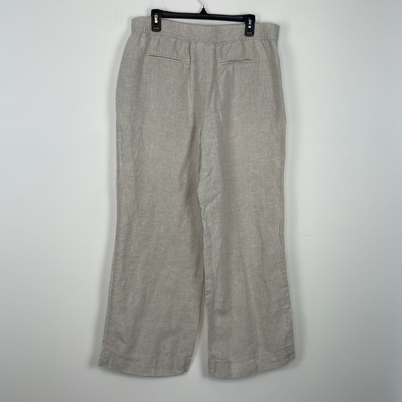 Chicos 100% Linen Wide Leg Pants. Size 2.5 or US 14. Tan. Lagenlook. - Picture 5 of 13